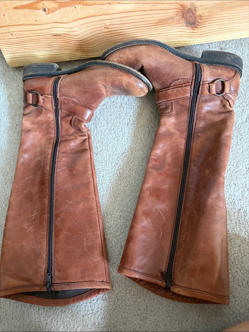 hinge Tall Riding Boots Brown - Picture 9 of 10